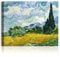 A&T ARTWORK Weizenfeld mit Zypressen von Van Gogh The World Klassische Kunst-Reproduktionen, Giclée-Leinwanddrucke Wandkunst für Heimdekoration, 50,8 x 40,6 cm