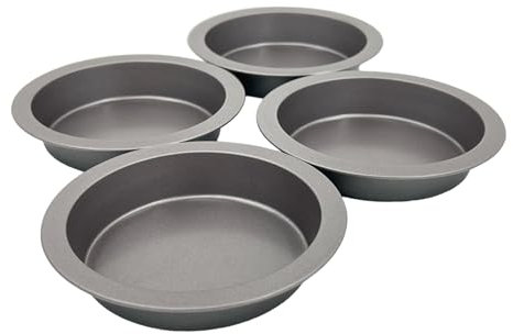 Samuel Groves 4X Mini Pie Cake Tins Long Life 4” (10cm) Non Stick Made in England