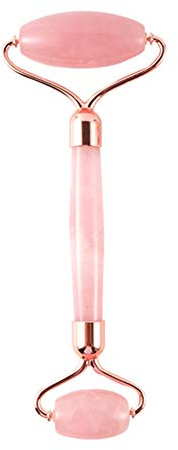 Jade Roller, Anti-Aging Wirkung Gegen Falten, Gesichtsroller (Beruhigend Für Die Haut), Gesichtsmassageroller, 100% NATÜRLICH, Straffung Von Kleinen Fältchen，1,1