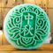 qunxun Mooncake Kissen Simulation Kissen Kissen Plüsch Spielzeug Anhänger Anhänger 35cm (Leuchtend und singend) Grün Mittherbst