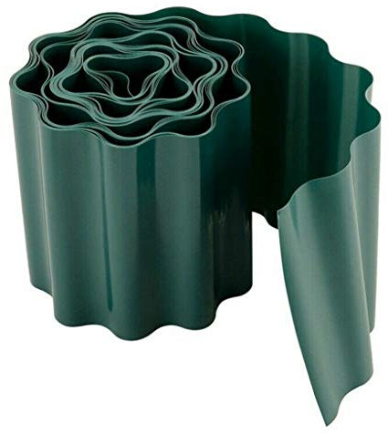 Gartenzaun,Zaun,Garten Kunststoffzaun,Rasenkante in Steinoptik,Zaun Rasenkanten Beeteinfassung Palisade,10/15 / 20CM Kunststoff Rasen Rand Zaun Garten Gras Rand Rand Zaun Wandrolle (9M*15CM)