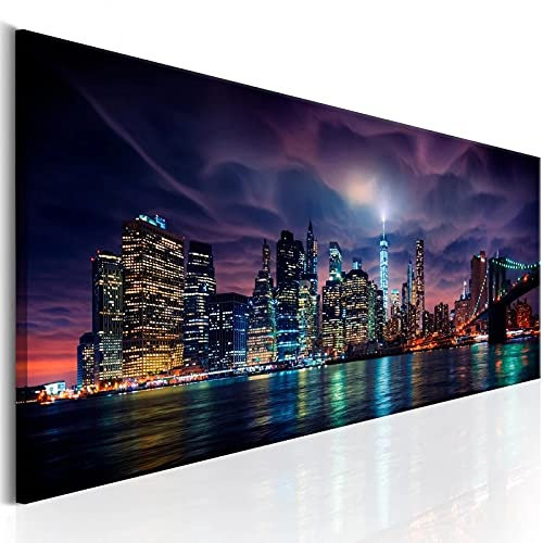 Diamond Painting Kits für Erwachsene,New York Dark City Diamant Malerei Bilder groß Full Drill,DIY 5D Stickerei Kreuzstich Crystal Strass Mosaik Gemälde Handwerk Home Wall Décor 70x140cm/28x56in T7800