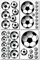 Samunshi® Wandtattoo Fussball Set Wandbilder Kinderzimmer Deko Junge Wandtattoo Kinderzimmer Mädchen Wandsticker Kinderzimmer