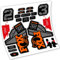 Adesivi in vinile Fox 32 Factory Kashima 2021 Forcella (Orange)