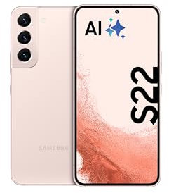 Samsung Galaxy S22, Android Smartphone, 6,1 Zoll Dynamic AMOLED Display, 3.700 mAh Akku, 256 GB/8 GB RAM, Handy in Pink Gold, inkl. 36 Monate Herstellergarantie [Exklusiv bei Amazon]