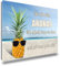 TRIOSK Kühlschrankmagnete Motivation Sprüche Magnet Strand Meer lustig mit Poesie Spruch Sei wie eine Ananas Geschenk Zitat Poesieliebhaber Kühlschrank stark eckig groß 85x55 mm