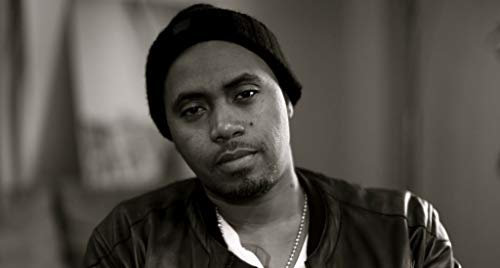 Poster Poster Nas Portrait Schwarz und Weiß Rapper Hip Hop New York Foto Vintage