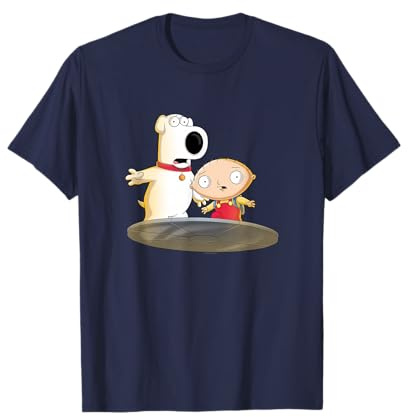 Family Guy Stewie and Brian Shocked Transporter Cartoon T-Shirt