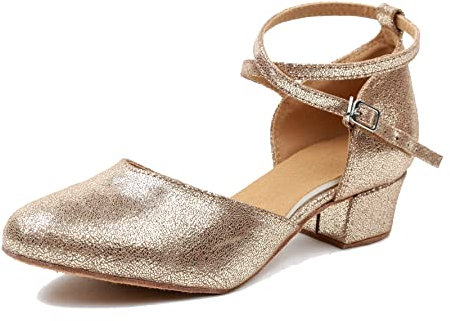 Hanfike Damen Abend Schuhe Elegant Leder Partei Hochzeits Pumps L243 Gold EU 40
