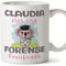 MUGFFINS Tazas Personalizadas para FORENSE - En Español - Koalificados Personalizados - 11 oz / 330 ml - Regalo Personalizable original y divertido