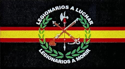 Bandera Legión Española Negro 150 x 90cm, 2 Unidades