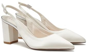 Rainbow Club Faith + Fit, Scarpe décolleté Donna, Avorio, 39 EU Larga