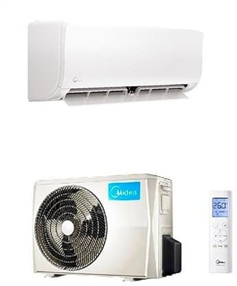 Condizionatore climatizzatore monosplit fisso Midea 24000 btu classe di efficienza energetica A++A+ con telecomando Gas R32