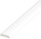 D Mould Trim 5m x 25mm - White UPVC Plastic Architrave Window Finishing Trim