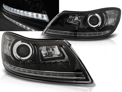 CR-Lights Led Scheinwerfer Set in schwarz für Skoda Octavia