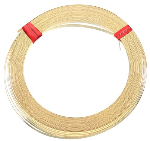 PATIKIL 30Gauge/0,25mm 3mm Larghezza 19,69Ft Piatto Ottone Filo Piegabile Ottone Bobina Filo per Gioiello Realizzare Fai da Te Orecchino Avvolgente Arte Artigianato Decorazione Ottone