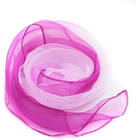 20 Stück Square Jongliertücher Seidentücher Chiffontücher 60cm,Zweifarbiger Performance Tanztücher,Gymnastiktücher Jonglier Tücher Schal für Jonglieren,Tanzen,Sensorisches,Tanztücher,Rose Rot Weiß