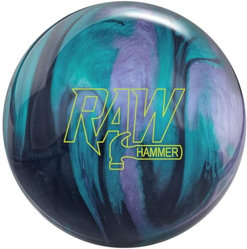 Hammer Bowlingball Raw Schwarz/Lila/Blaugrün, 4,5 kg