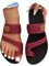 Onsoyours Sandales Plates Femme Été Hallux Valgus Tongs Confortable Maille Nu Pieds Bout Ouvert Chaussures Vintage Sandales Pantoufles de Plage Vacances Slippers C Vin Rouge 37 EU