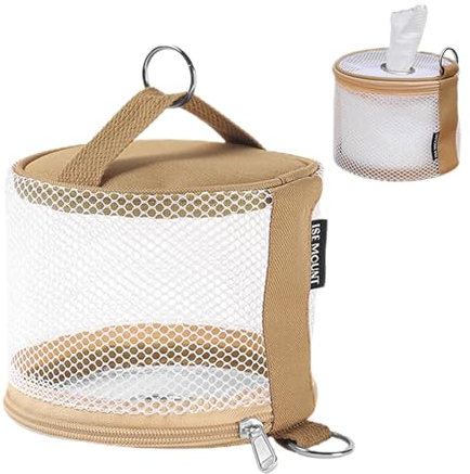 Porte-Papier Toilette de Camping – Housse de Rouleau de Papier Toilette, Sac de Rangement Tube en Papier | Tissu Oxford imperméable Robuste et résistant déchirures, Porte-Papier hygiénique de Camp