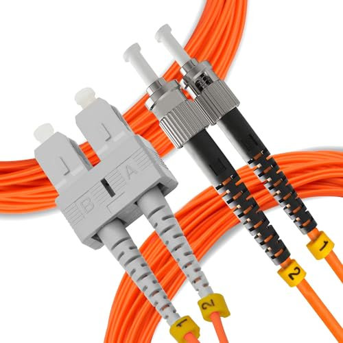 digitX Cavo fibra ottica, Multimode Duplex 62,5/125 OM1, Patch Cord colore Orange (SC/ST, 3M)