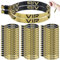 50 Stück VIP Stoff Einlassbänder, VIP Einlassbänder, Festival Armbänder, Schwarze Goldene Eintrittsarmbänder, Partybänder, Wasserfeste Party Bändchen für Konzerte Ausstellung Kino Club Hochzeitsfeste