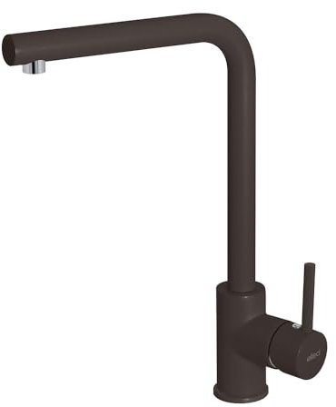 Elleci Rubinetto Miscelatore Cucina Monocomando Canna Girevole Trail Granitek 78 Espresso Marrone MGKTRA78