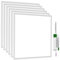LES FLEURS Square Led Panel Lights 600 x 600 mm, 4000K White Recessed Office Ceiling Panel Down Light, 30W 3850 Lumen Commercial Flat Backlit Fixture (6 Packs)
