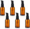 GVEYIQK 6 flacons de 50 ml en verre ambré, rechargeables, avec pompe et protection UV, idéals pour les soins personnels et produits de nettoyage