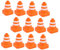 Toyvian 12St Roadblock Sandtischmodell Rätsel Kette Zapfen Gewichtetes verkehrsschilder verkehrserziehung Verkehrssperre offensichtliches Verkehrszeichen Abs Orange