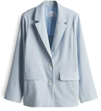 OPUS Damen Blazer | Strukturierter Blazer JAOMI Regular mit Leinen Oxford Blue, 38