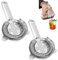 Le Shake de Tamis de Cocktail,2 Passoire à Cocktail en Acier Inoxydable 304 Set de 2 Filtres à Bar Professionnels,Filtre à Glace Précis,Anti Dérapant,Lavable au Lave,Vaisselle