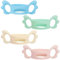 Dryxog 4 StüCk Breitkalibriger Quadratischer Flaschengriff, Babyflaschen Griffe, Baby Flasche Griffe Silikon, Babyflaschen Griff, Silikon Flaschengriffhalter für AußEndurchmesser üBer 6cm Flasche