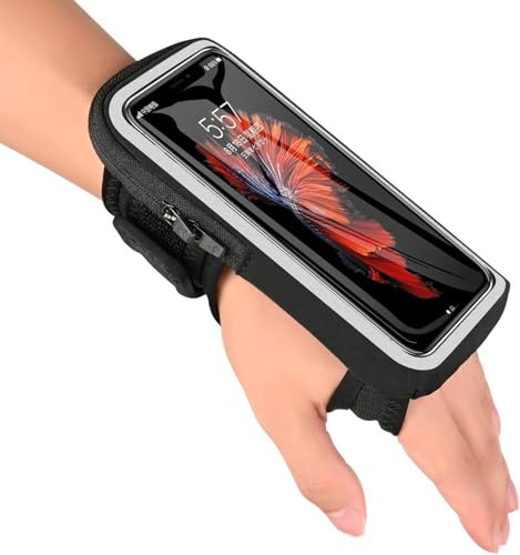 Handy Armband,Handytasche Joggen 2 IN 1,Universell Verstellbarem Sportarmband,Groß Handgelenktasche Für iPhone 16/15/14 Pro Max/Samsung Galaxy/Huawei,Sportliche Zubehör