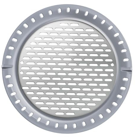 Folpus Rejilla de Acero Inoxidable para desagüe de Suelo, Cubierta Redonda de 5 Pulgadas, Malla para Fregadero, baño, Cocina, bañera y Ducha.