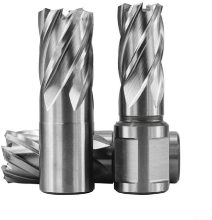 Broca de núcleo de acero de alta velocidad, 15/16 pulgadas de diámetro con vástago Weldon de 3/4 pulgadas, cortador anular M2AL para prensa magnética de taladro, paquete de 2