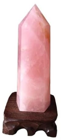 FQHIDMOMX 1 Stück 3–4 kg Rosenquarz-Turm, Heimdekoration, handpoliert