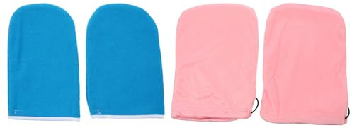 DECORNIJIA 2 Stück Therapiehandschuhe für Handpflege Paraffinwachs Ummantelung Leichtes Polyester und Flanell für Salon und Anwendung zu Hause
