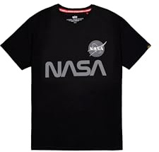 ALPHA INDUSTRIES Herren NASA Reflective T T-Shirt für Herren T-Shirt (1er Pack)