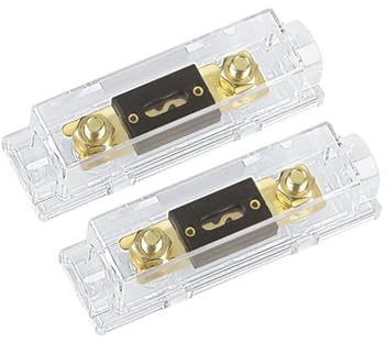 KOLACEN ANL Gold Plated Fuse 150 Amp + ANL Fuse Holder 2 Pack