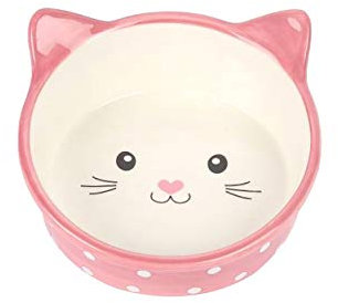 Happy Pet Polka Dot Bowl Durable Eco Friendly Easy Clean Hygienic Food Water Feeding Dish for Cats Pets Accessory