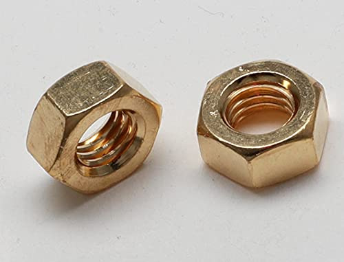 10 dadi esagonali in ottone - DIN 934 Materiale ottone (ottone, M10)