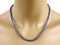 Tansanit Kette - Collier in blau, facettiert, 91 ct.