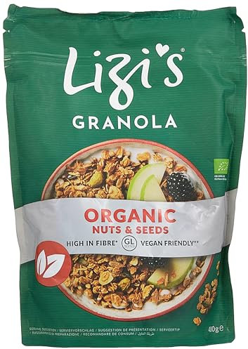 Lizis Organic Granola, Bio Granola, Müsli, Frühstück, 400 g | GB-ORG-05