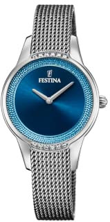 Montre FESTINA pour Femme F20494/2 Mademoiselle Boîtier en Acier Inoxydable Gris Bracelet en Acier Inoxydable Gris