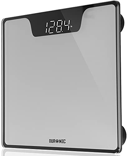 Duronic Body Scales BS303 Measures Body Weight in Kilograms and Pounds Non-Slip Design Step-On Activation Bathroom Scales Precision Sensors XL Digital Display 180kg Capacity