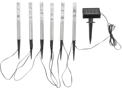 HI Solar-LED-Leuchten mit Blasen-Design 6 Stk.