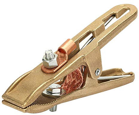 Aramox Welding Earth Clamp,Brass Material A Shape High Power Ground Welding Earth Clamp for Welding Machine(500A)