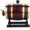 Zwei Liter Whisky Fass Eiche Holz Weinspender 1.5L Whiskyfass Oak Vintage Wine Dispenser Eichenholz Weinfass mit Zapfhahn für zu Hause Party Weinliebhaber Spirituosen Lagerung(1.5L)