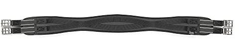 Shires Memory Foam Sattelgurt, Schwarz 40
